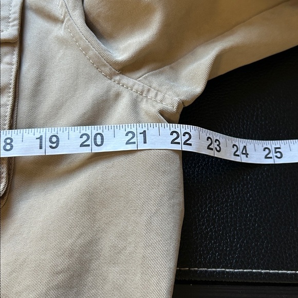 BANANA REPUBLIC Twill Utility Military Jacket Khaki Tan Womens Sz L NEW - Picture 15 of 16
